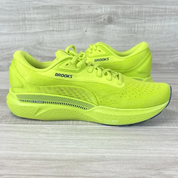 Brooks Adrenaline GTS 24 Men's size 13 Running Shoe Acid Lime Green Sneaker - Picture 6 of 10